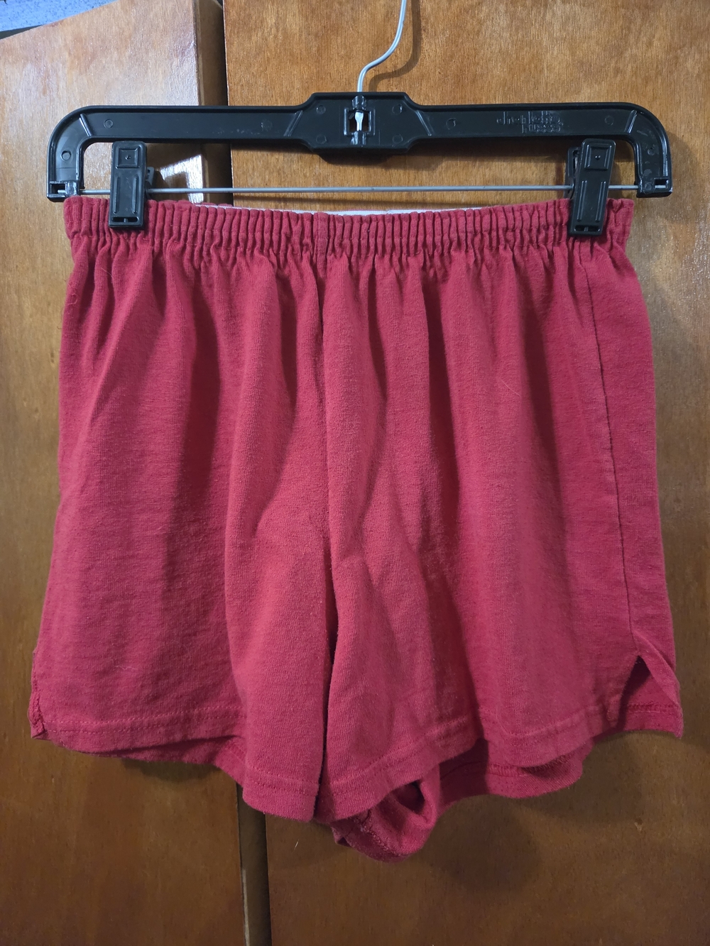 Soffe Red Elastic-Waist Athletic Lounge Shorts